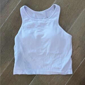 lululemon athletica Ribbed Crop Tank - Light Lavender